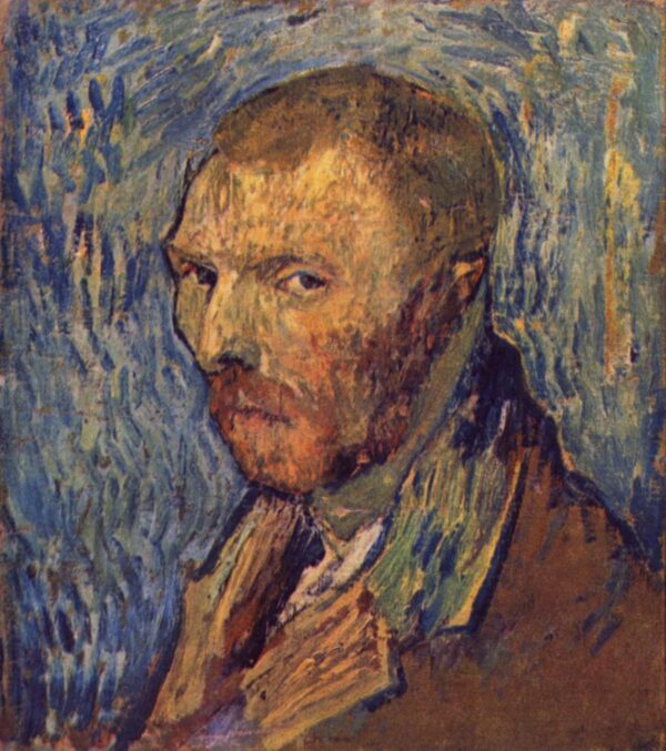 Autoportrait ‘à l’oreille mutilée’ – Van Gogh Série des Autoportraits de Vincent van Gogh 70x70