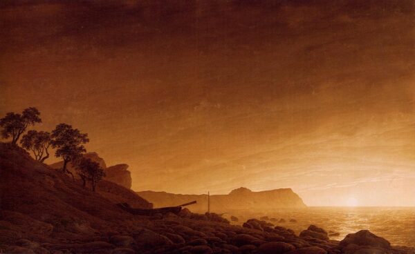 Vue sur Arcona à l’apparition de la lune – Caspar David Friedrich Caspar David Friedrich 105x70