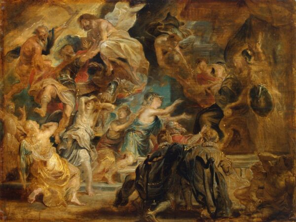 La mort d’Henri IV et la proclamation de la régence – Peter Paul Rubens Peter Paul Rubens 85x75