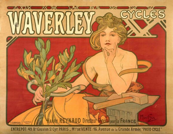 Cycles de Waverley – Mucha Alphonse Mucha 85x75