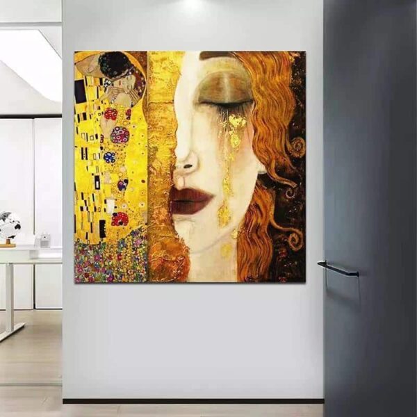 Les larmes d’or – Gustav Klimt (personnalisé) Gustav Klimt 70x70 2