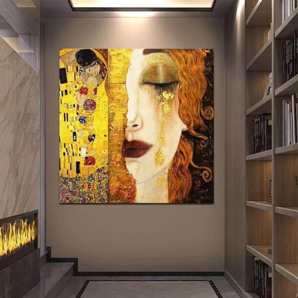 Les larmes d’or – Gustav Klimt (personnalisé) Gustav Klimt 70x70 3