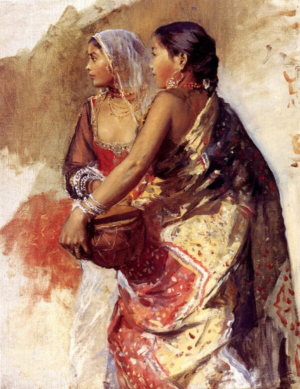 Sketch Two Nautch Girls – Edwin Lord Weeks Edwin Lord Weeks 70x85