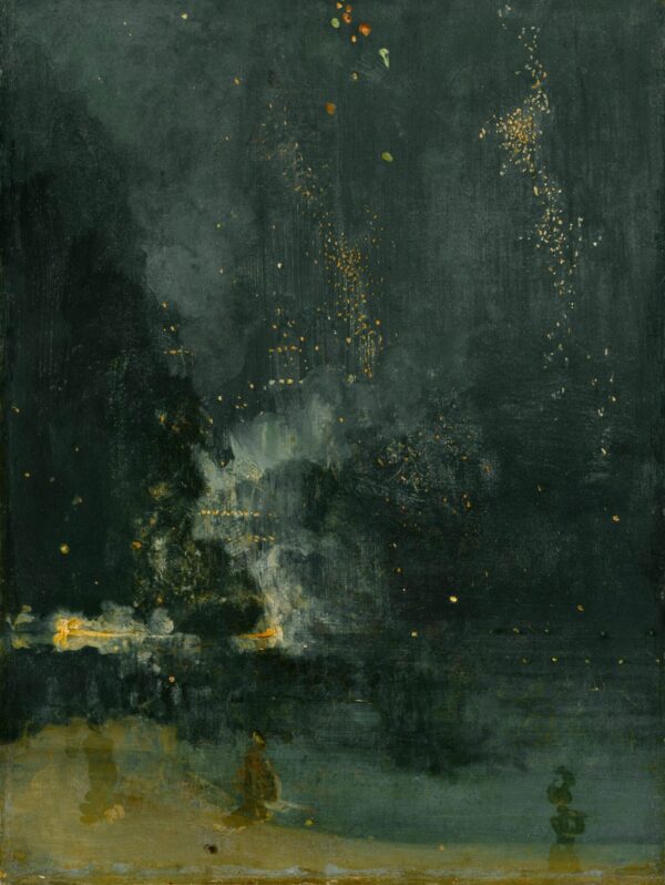 Nocturne en noir et or – La fusée qui tombe – James Abbott McNeill Whistler James Abbott McNeill Whistler 70x85