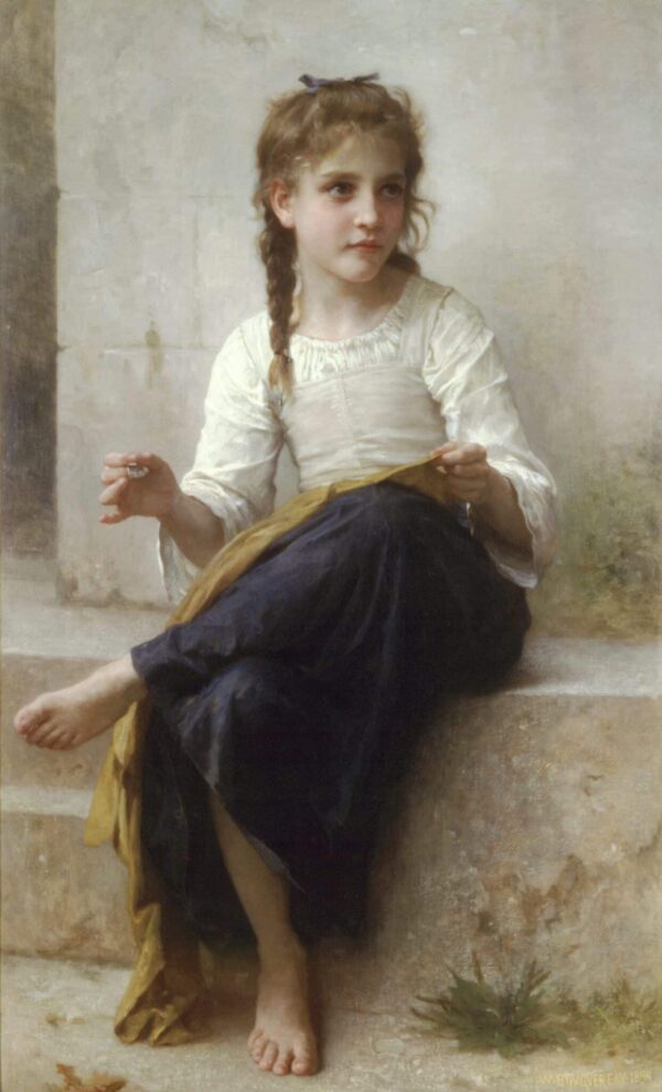 Jeune fille qui coud – William Bouguereau William Bouguereau 70x105