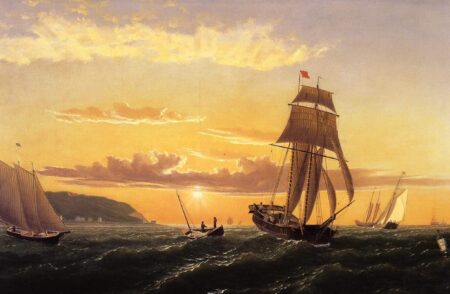 Aurore sur la baie de Fundy – William Bradford William Bradford