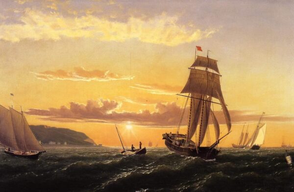 Aurore sur la baie de Fundy – William Bradford William Bradford