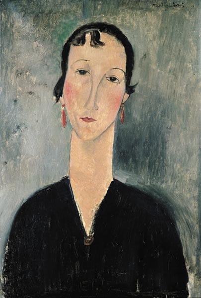 Femme avec des boucles d’oreilles – Amedeo Modigliani Amedeo Modigliani 70x105