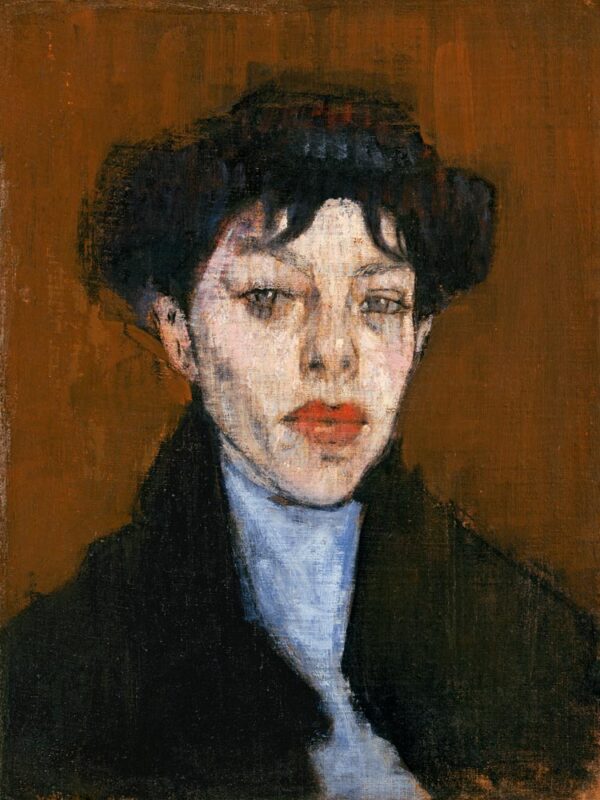 Femme avec un foulard bleu – Amedeo Modigliani Amedeo Modigliani 70x85