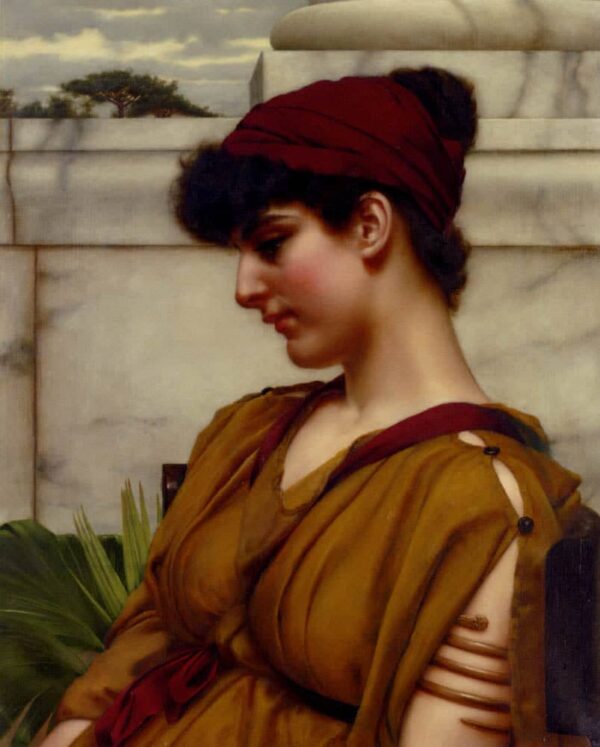 Une beauté classique de profil – John William Godward John William Godward 70x85