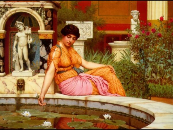 Un étang de nénuphars – John William Godward John William Godward 85x75