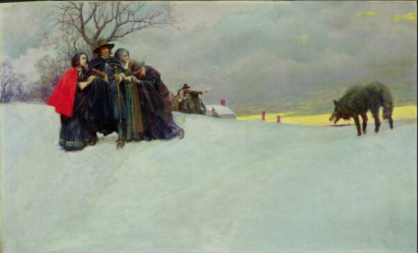 A Wolf Had Not Been Seen at Salem for Thirty Years – Howard Pyle Howard Pyle 105x70