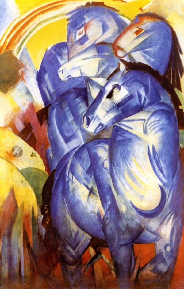 La Tour des chevaux bleus – Franz Marc Franz Marc 70x105