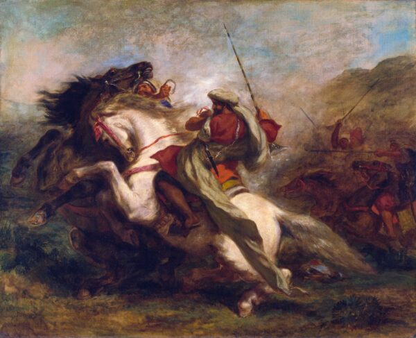 Collision de cavaliers maures – Eugène Delacroix Eugène Delacroix 85x75