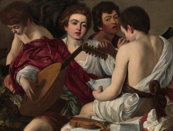 Des garçons qui font de la musique – Caravage Le Caravage 85x75