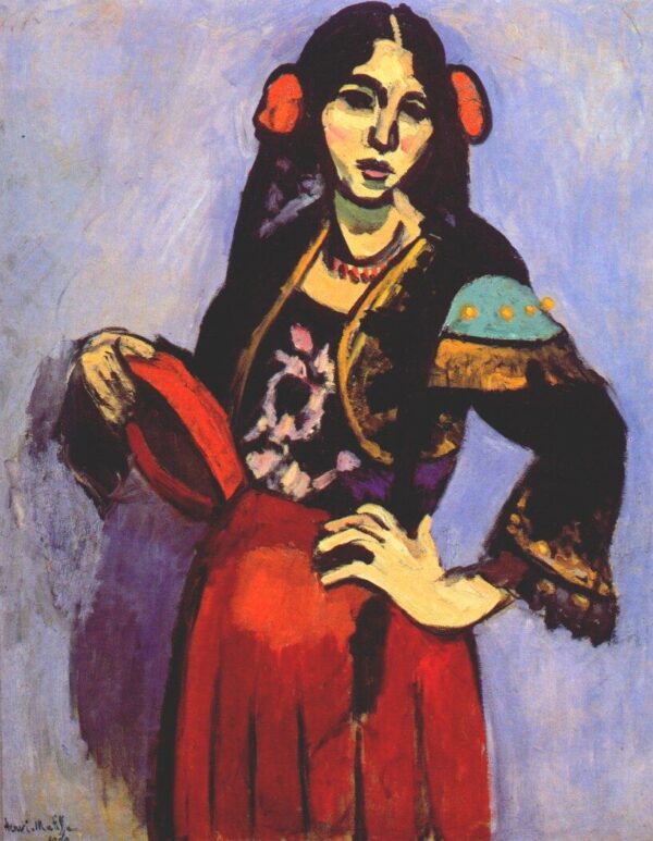 Femme espagnole avec un tambourin – Matisse Henri Matisse 70x85