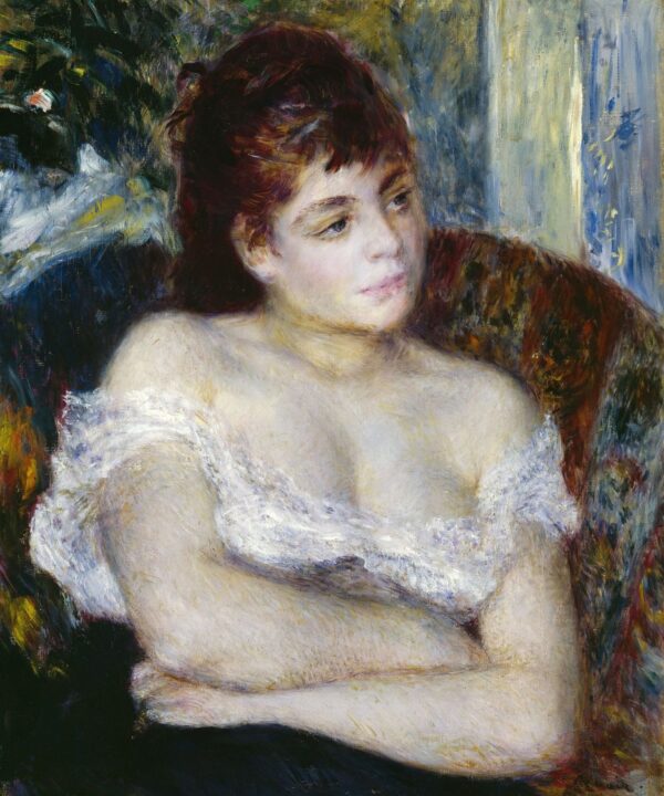 Femme dans un fauteuil – Pierre-Auguste Renoir Pierre-Auguste Renoir 70x85