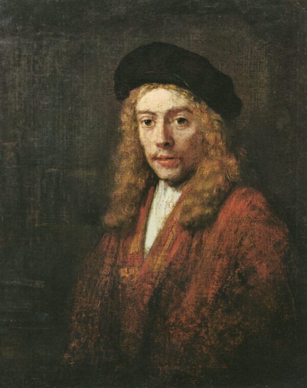 Portrait de un jeune homme – Rembrandt van Rijn Rembrandt van Rijn 70x85