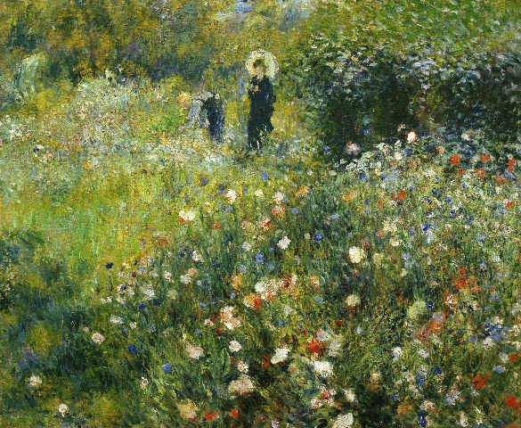 Femme avec parasol dans un jardin – Pierre-Auguste Renoir Pierre-Auguste Renoir 85x75