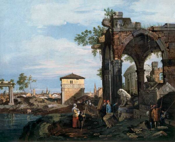 Canaletto, Caprice et ruines classiques – Giovanni Antonio Canal Giovanni Antonio Canal 70x85