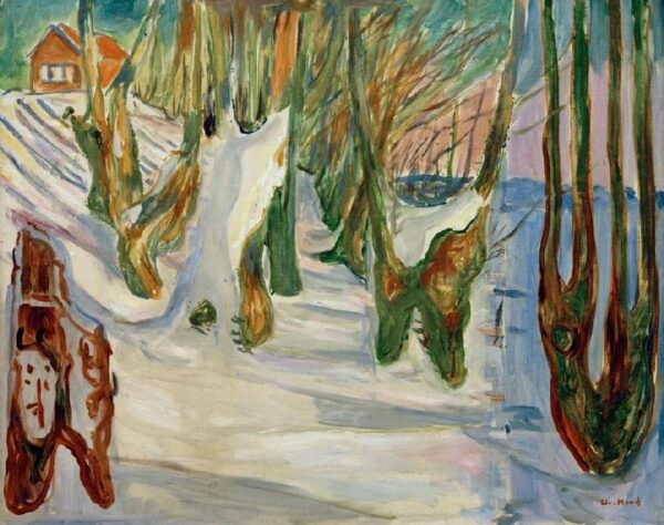 Vieux arbres (Hiver, Ekely) – Edvard Munch Edvard Munch 85x75