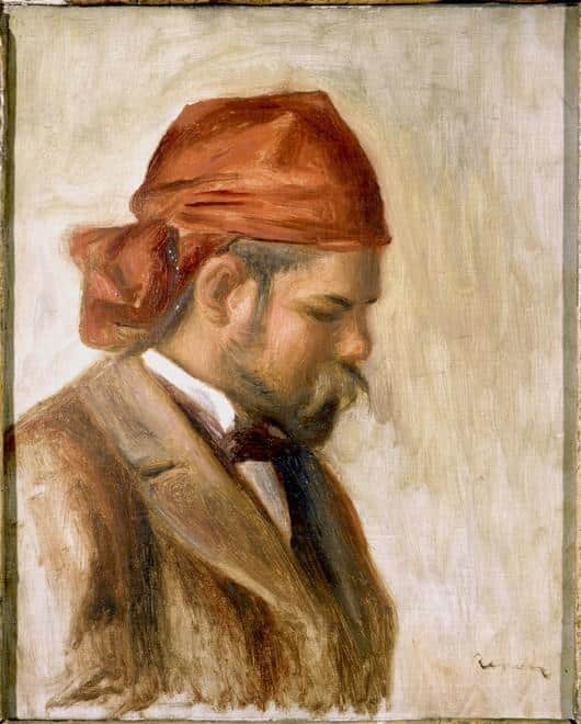 Ambroise Vollard dans un bandana rouge – Pierre-Auguste Renoir Pierre-Auguste Renoir 70x85