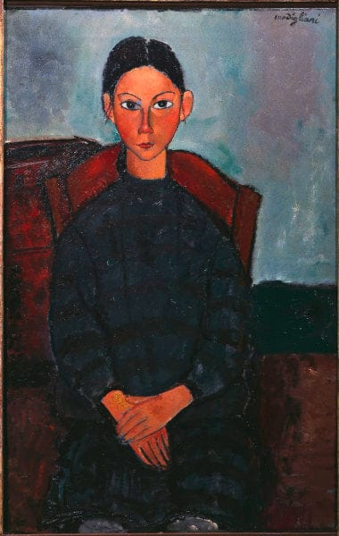 Fille avec un tablier noir – Amadeo Modigliani 70x105