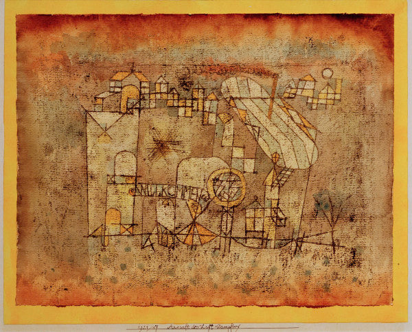 Arrivée du bateau à vapeur aérien – Paul Klee Paul Klee 85x75