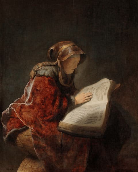 Anna la prophétesse – Rembrandt van Rijn Rembrandt van Rijn 70x85