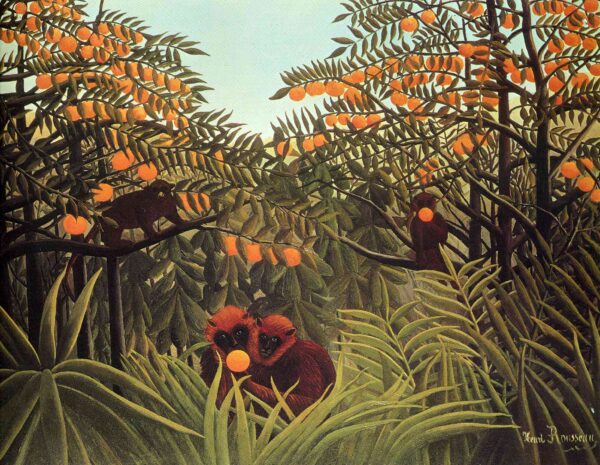 Singes dans l’orangeraie – Henri Rousseau Henri Rousseau 85x75