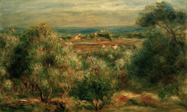 Vue de la mer depuis Haut-Cagnes – Pierre-Auguste Renoir Pierre-Auguste Renoir 105x70