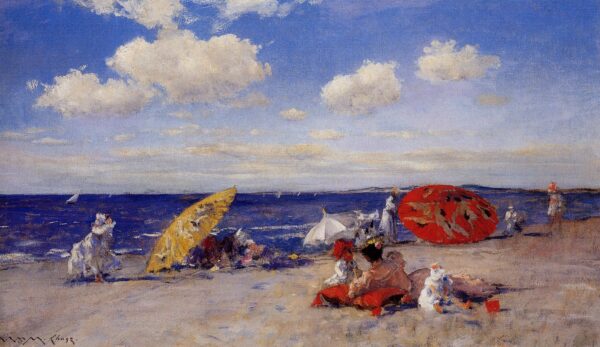 At the seaside – William Merritt Chase William Merritt Chase 120x70