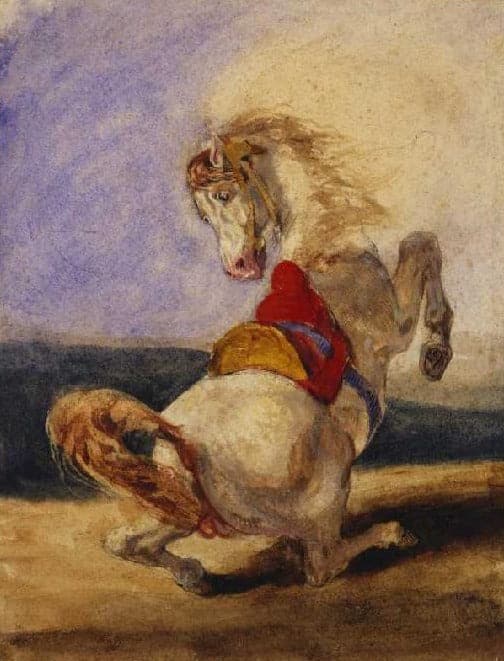 Cheval cabré – Eugène Delacroix Eugène Delacroix 70x85