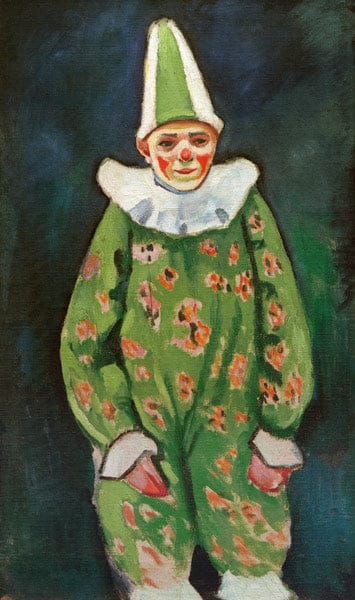 Clown en costume vert – August Macke August Macke 70x120