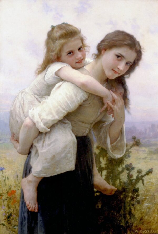 Pas trop lourd à porter – William Bouguereau William Bouguereau 70x105