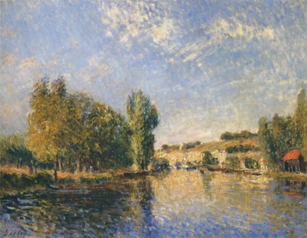 Le Loing à Moret – Alfred Sisley Alfred Sisley 85x75