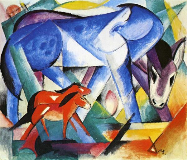 Les premiers animaux – Franz Marc Franz Marc 85x75