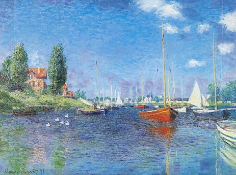 Bateau rouge, Argenteuil – Claude Monet Claude Monet 85x75