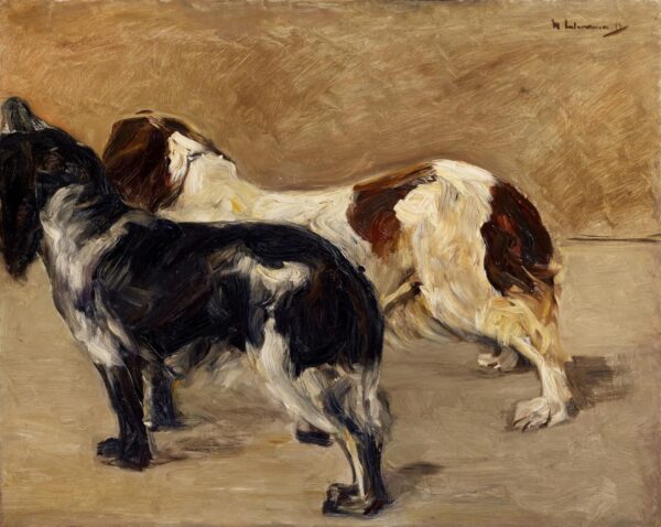 Deux épagneuls – Max Liebermann Max Liebermann 85x75