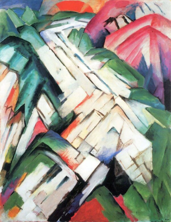 Paysage de montagne – Franz Marc Franz Marc 70x85