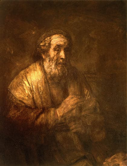 Homer dictant à un greffier – Rembrandt van Rijn Rembrandt van Rijn 70x85