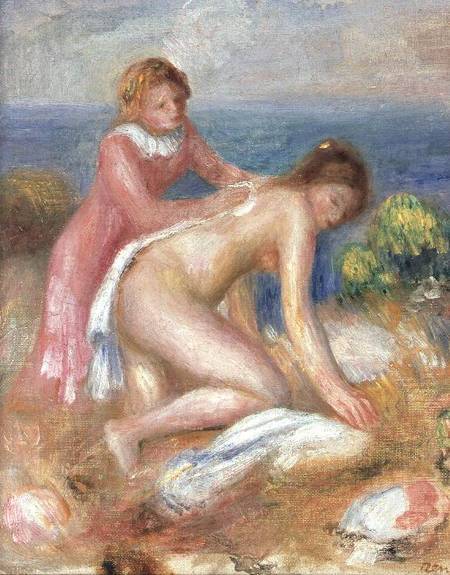 Un baigneur et une servante – Pierre-Auguste Renoir Pierre-Auguste Renoir 70x85