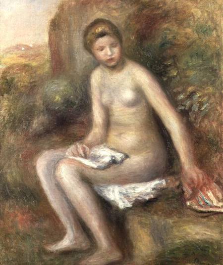 Baigneur sur un rocher – Pierre-Auguste Renoir Pierre-Auguste Renoir 70x85