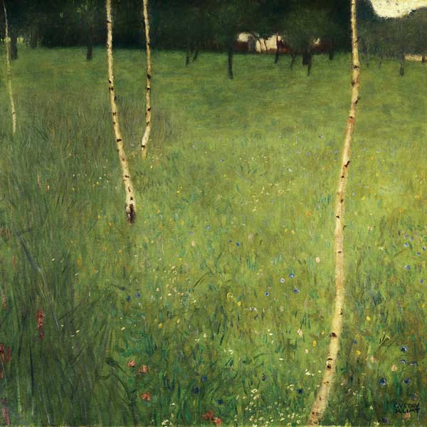 Ferme avec bouleaux (Bauenhaus mit Birken) – Gustav Klimt Gustav Klimt 70x70