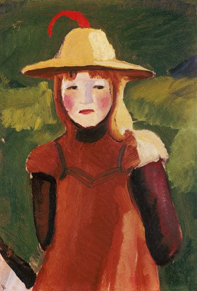 Fille de paysan avec le chapeau de paille – August Macke August Macke 70x105