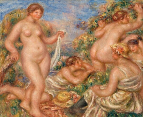 Composition, cinq baigneuses – Pierre-Auguste Renoir Pierre-Auguste Renoir 85x75