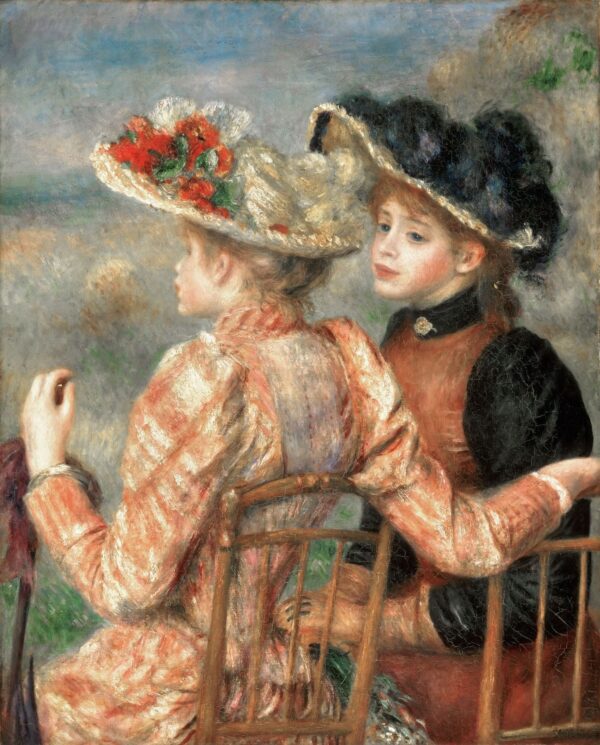 Deux jeunes filles assises – Pierre-Auguste Renoir Pierre-Auguste Renoir 70x85