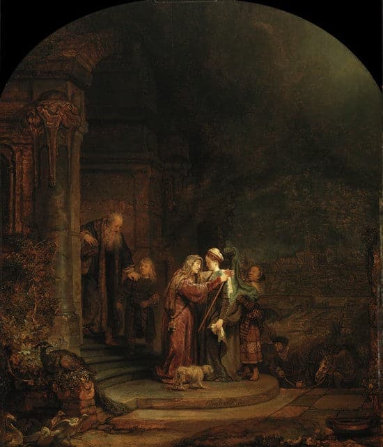 La visite – Rembrandt van Rijn Rembrandt van Rijn 70x85