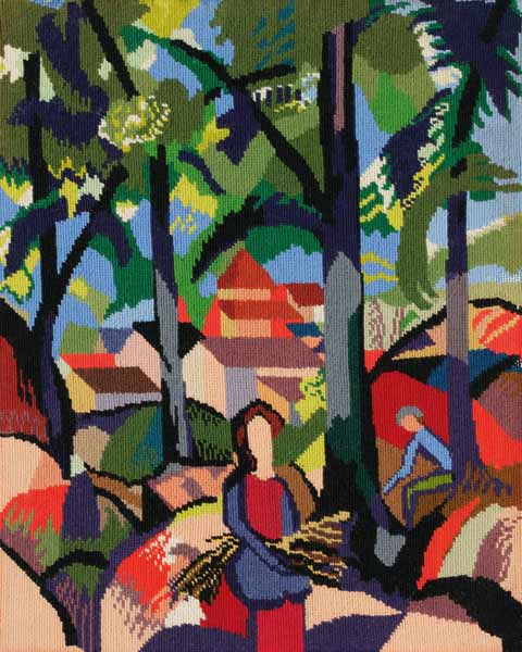 Fille ramassant des broussailles – August Macke August Macke 70x85