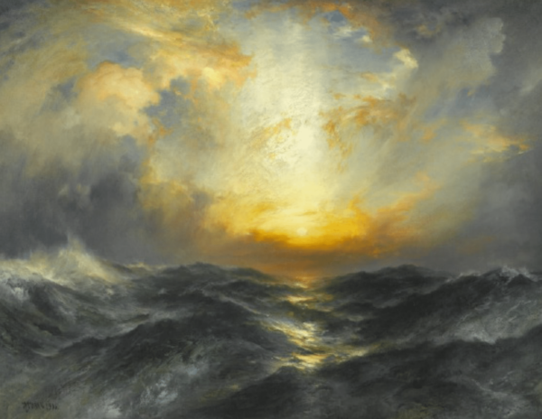 Coucher de soleil en mer – Thomas Moran Thomas Moran